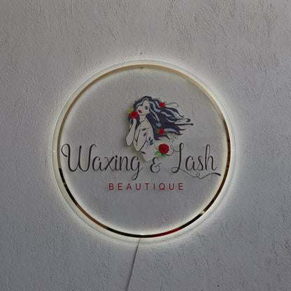 Uv Print Custom Sign Business Logo, Backlit Acrylic Sign, Personalized Business Name Sign, Salon Wall Decor, Office Sign, Store Sign