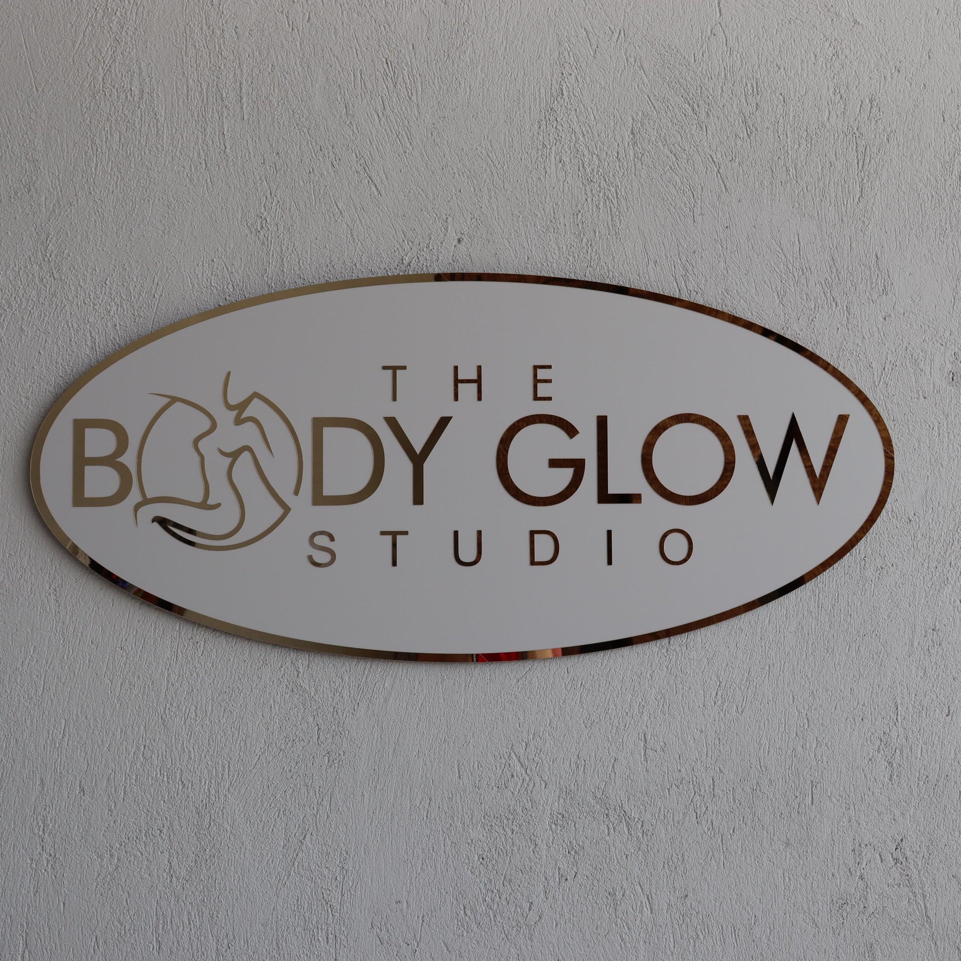 Business Mirror Logo Sign, Custom 3D Acrylic Sign, Modern Office Wall Decor, Personalized Company Logo, Reception Desk Sign