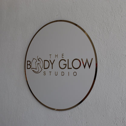 Business Mirror Logo Sign, Custom 3D Acrylic Sign, Modern Office Wall Decor, Personalized Company Logo, Reception Desk Sign