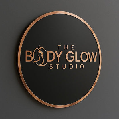 Custom Round Acrylic Salon Sign, Personalized Beauty Studio Wall Logo, Business Name Sign for Esthetician, Spa or Nail Room Decor