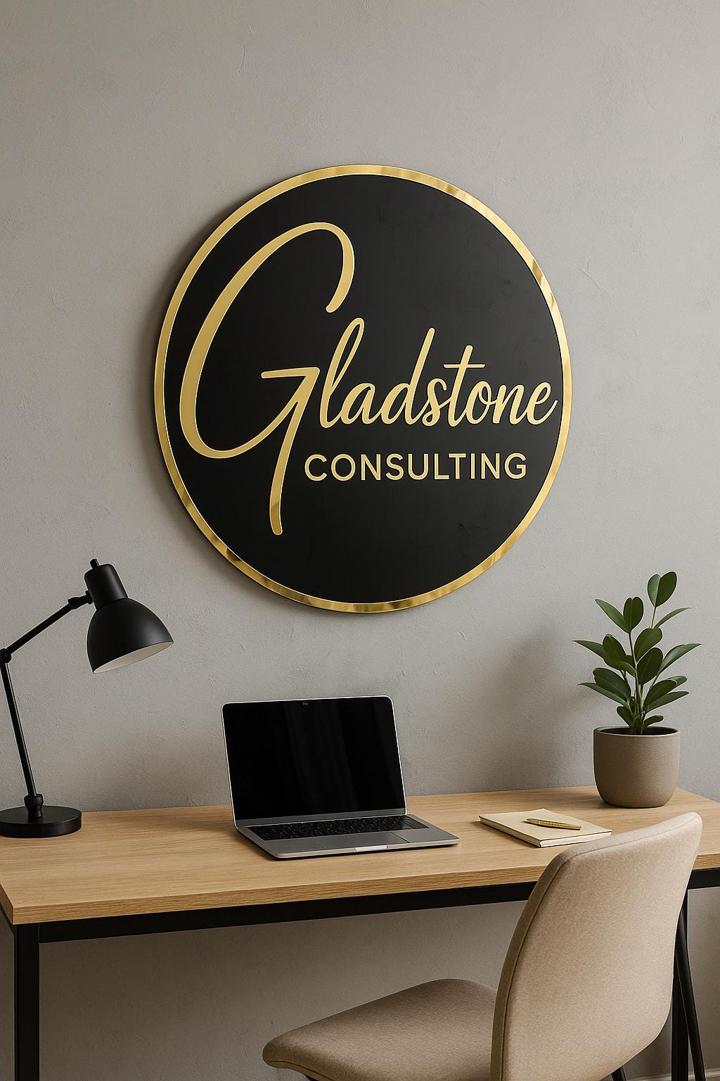 Custom Round Acrylic Salon Sign, Personalized Beauty Studio Wall Logo, Business Name Sign for Esthetician, Spa or Nail Room Decor