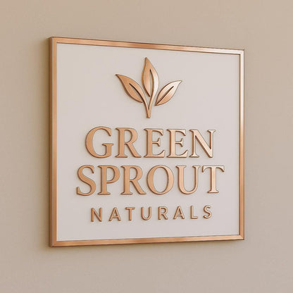 Custom Rectangle Acrylic Salon Sign, Personalized Beauty Studio Wall Logo, Business Name Sign for Esthetician, Spa or Nail Room Decor