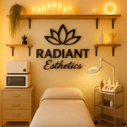 Business Logo Sign, Reception Logo Sign, Beauty Salon Sign, Laser Cut Logo Sign, 3D Business Sign, Business Signboard, Aesthetic Salon Sign