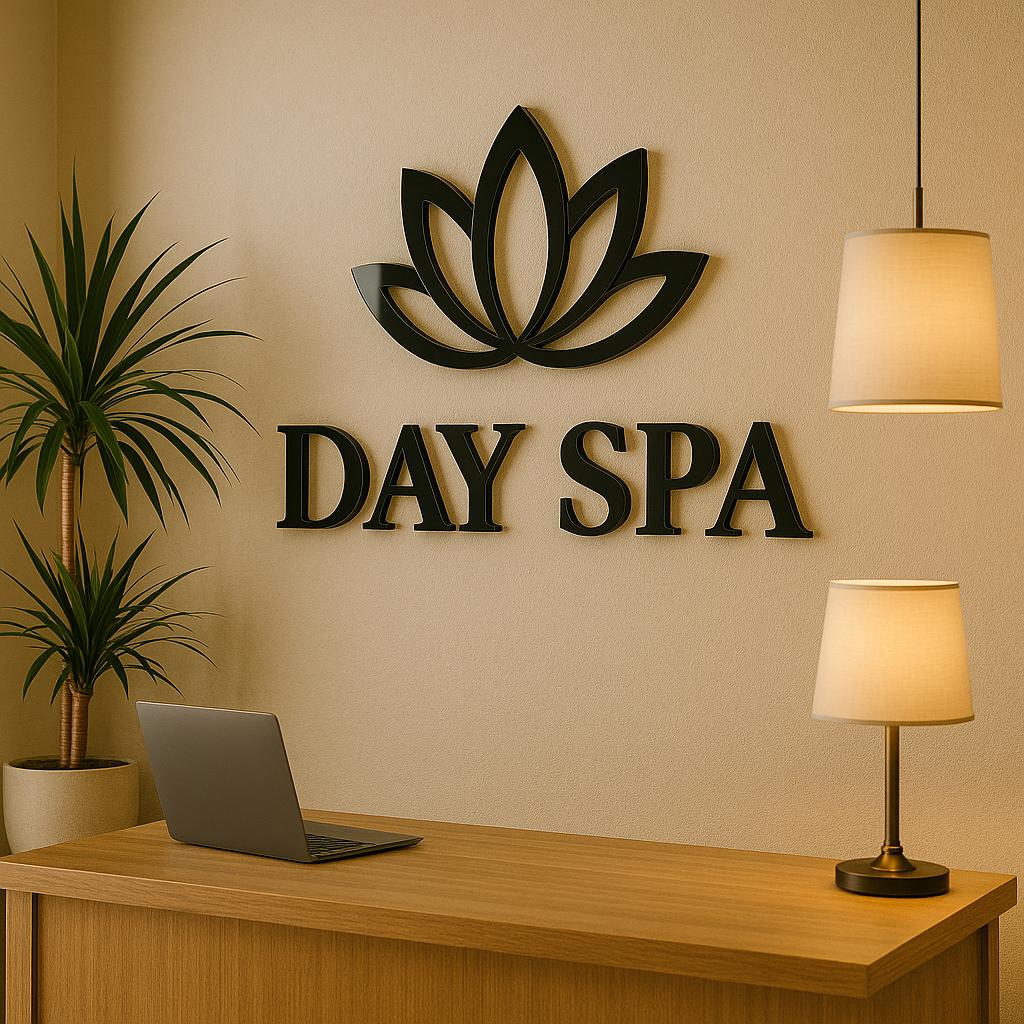 Business Logo Sign, Reception Logo Sign, Beauty Salon Sign, Laser Cut Logo Sign, 3D Business Sign, Business Signboard, Aesthetic Salon Sign