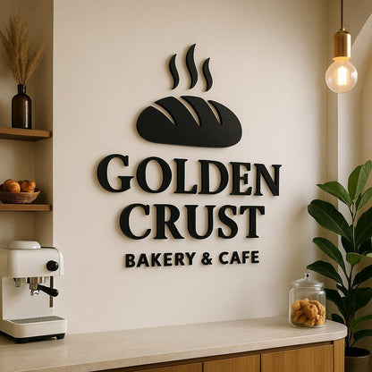 Business Logo Sign, Reception Logo Sign, Beauty Salon Sign, Laser Cut Logo Sign, 3D Business Sign, Business Signboard, Aesthetic Salon Sign