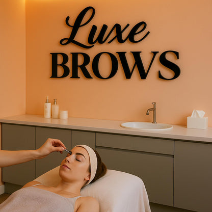 Business Logo Sign, Reception Logo Sign, Beauty Salon Sign, Laser Cut Logo Sign, 3D Business Sign, Business Signboard, Aesthetic Salon Sign