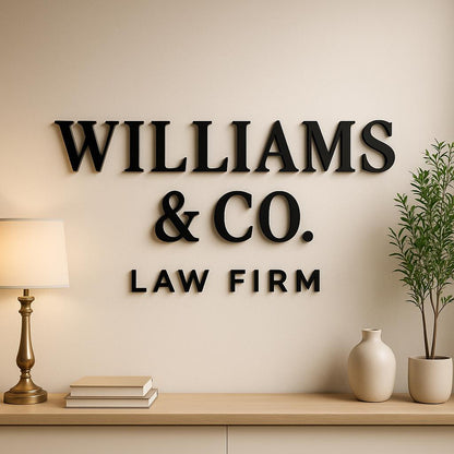 Minimalist Luxury Salon Wall Sign – Custom Acrylic Logo Signage for Hair, Spa, and Beauty Studios with Modern Laser Cut Design