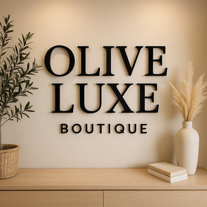 Business Logo Sign, Reception Logo Sign, Beauty Salon Sign, Laser Cut Logo Sign, 3D Business Sign, Business Signboard, Aesthetic Salon Sign