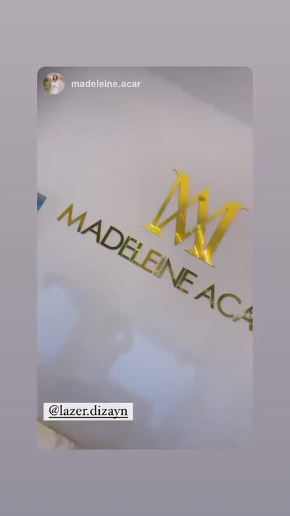 Business Logo Sign, Reception Logo Sign, Beauty Salon Sign, Laser Cut Logo Sign, 3D Business Sign, Business Signboard, Aesthetic Salon Sign