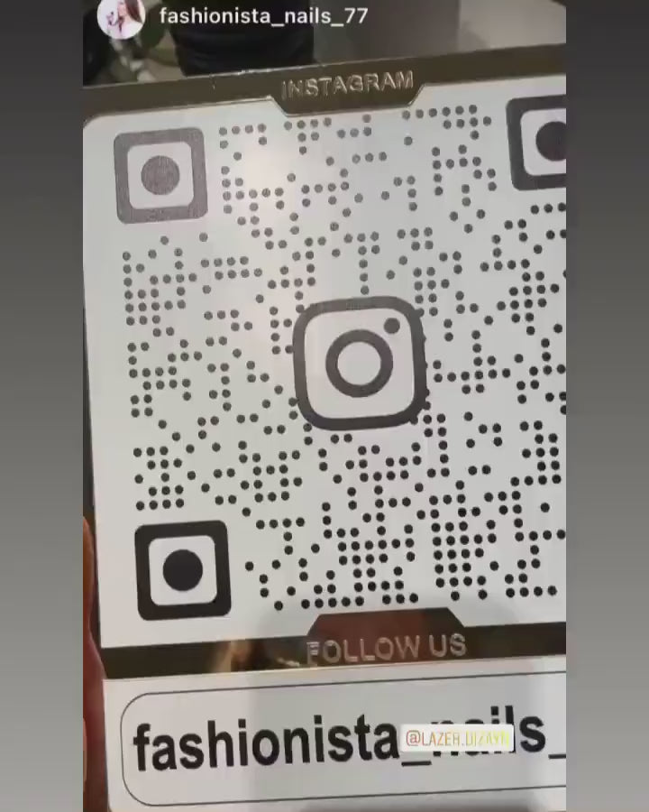 Custom Instagram QR Code Sign for Business, Laser Engraved Acrylic Social Media Plaque, Qr Code Sign For Business